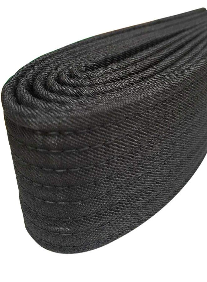 CHIOSHIO Taekwondo Colored Ranking Belts Cotton Martial Arts Judo Karate TKD Aikido Uniform Belt Kids (Black, 220cm) - Image 3